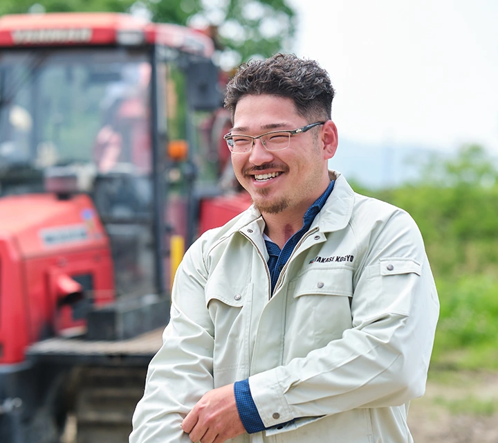 重機オペレーター 須田 吏来也