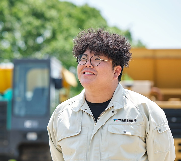 重機オペレーター 千葉 悠人